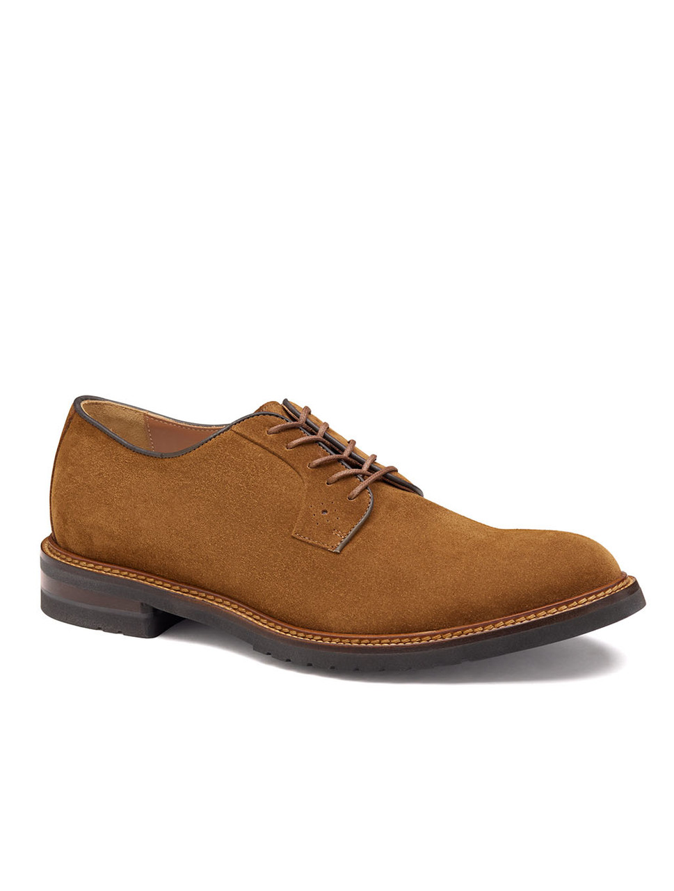 Hartford Snuff Suede Plain Toe Shoe | Johnston & Murphy - Harpers Hartford Snuff Suede Plain Toe Shoe | Johnston & Murphy - Harpers